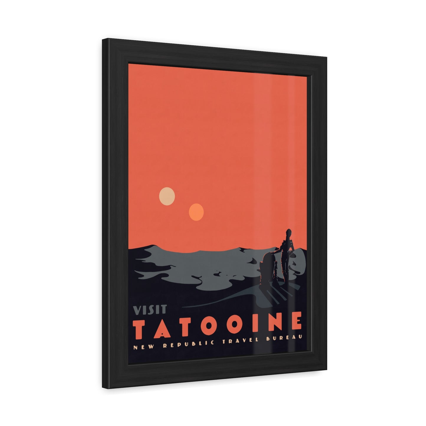 Visit Tatooine Travel Poster (Framed)