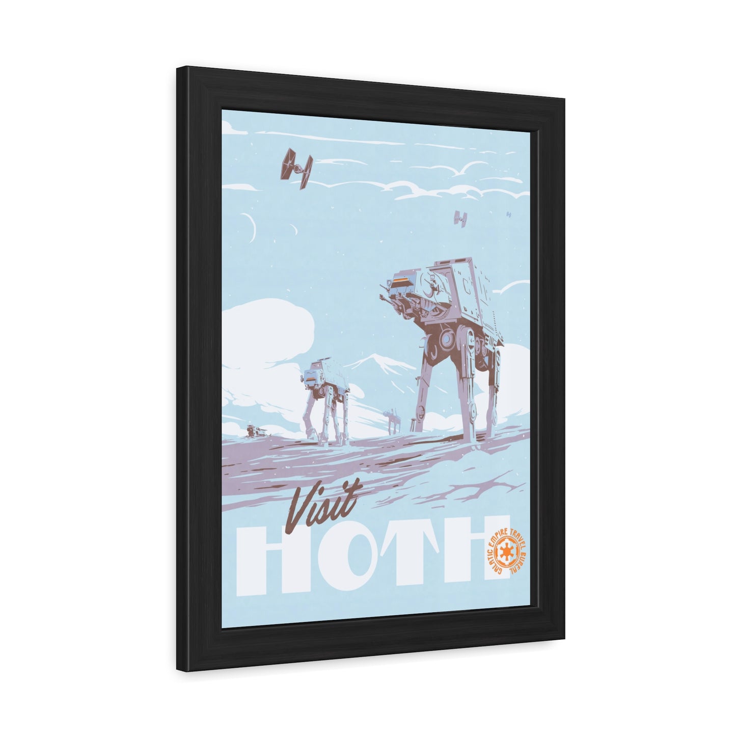 Visit Hoth Travel Poster (Framed)
