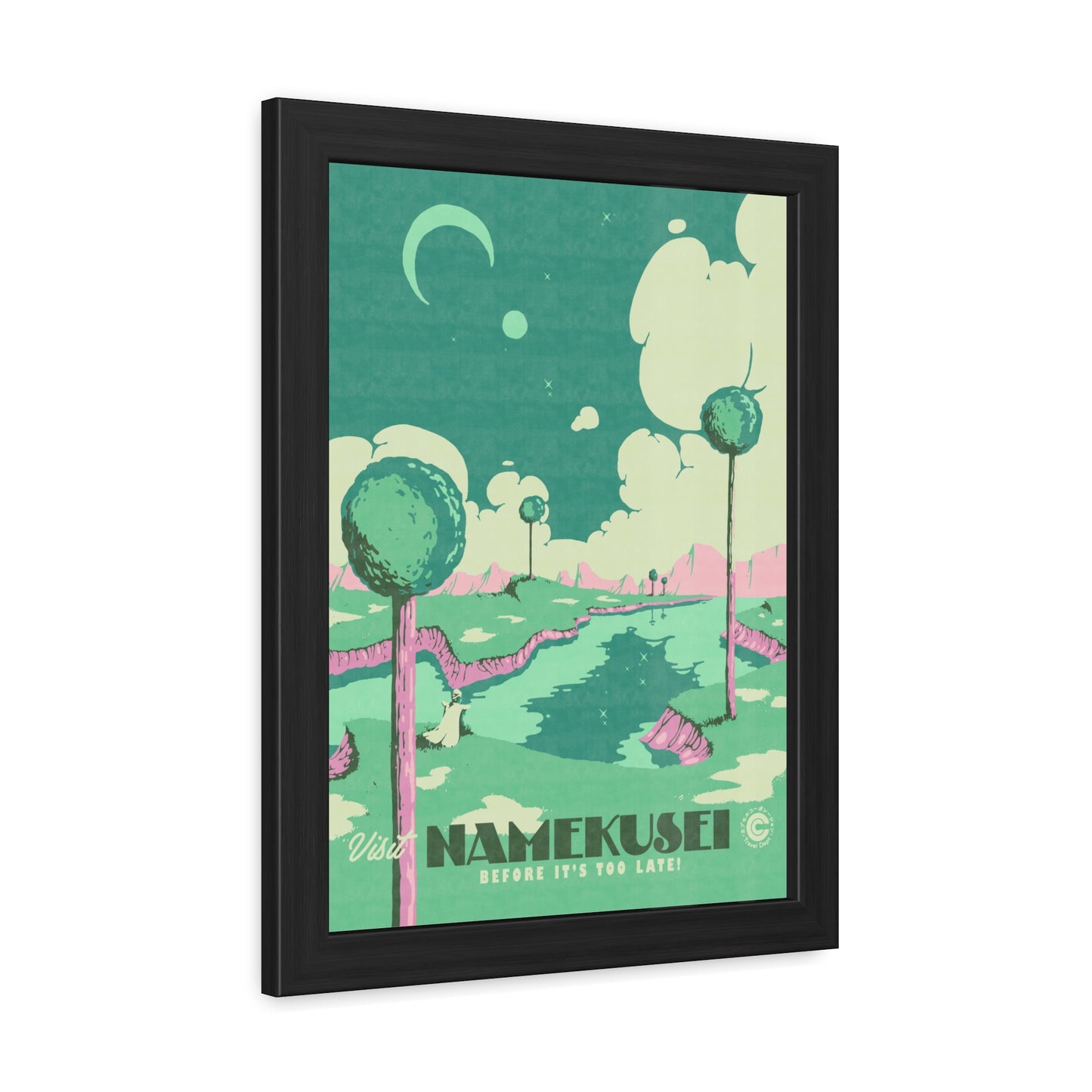 Visit Namekusei Travel Poster (Framed)