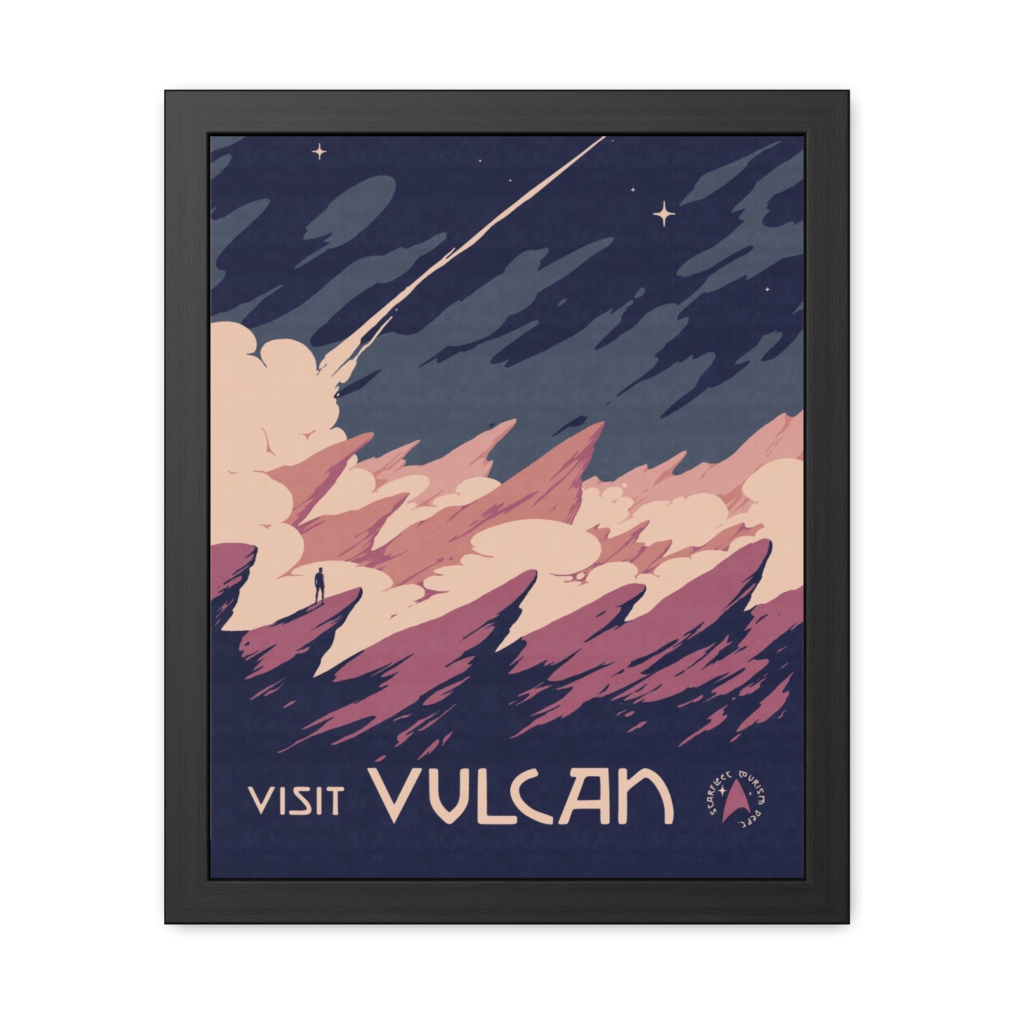 Visit Vulcan Travel Poster (Framed)