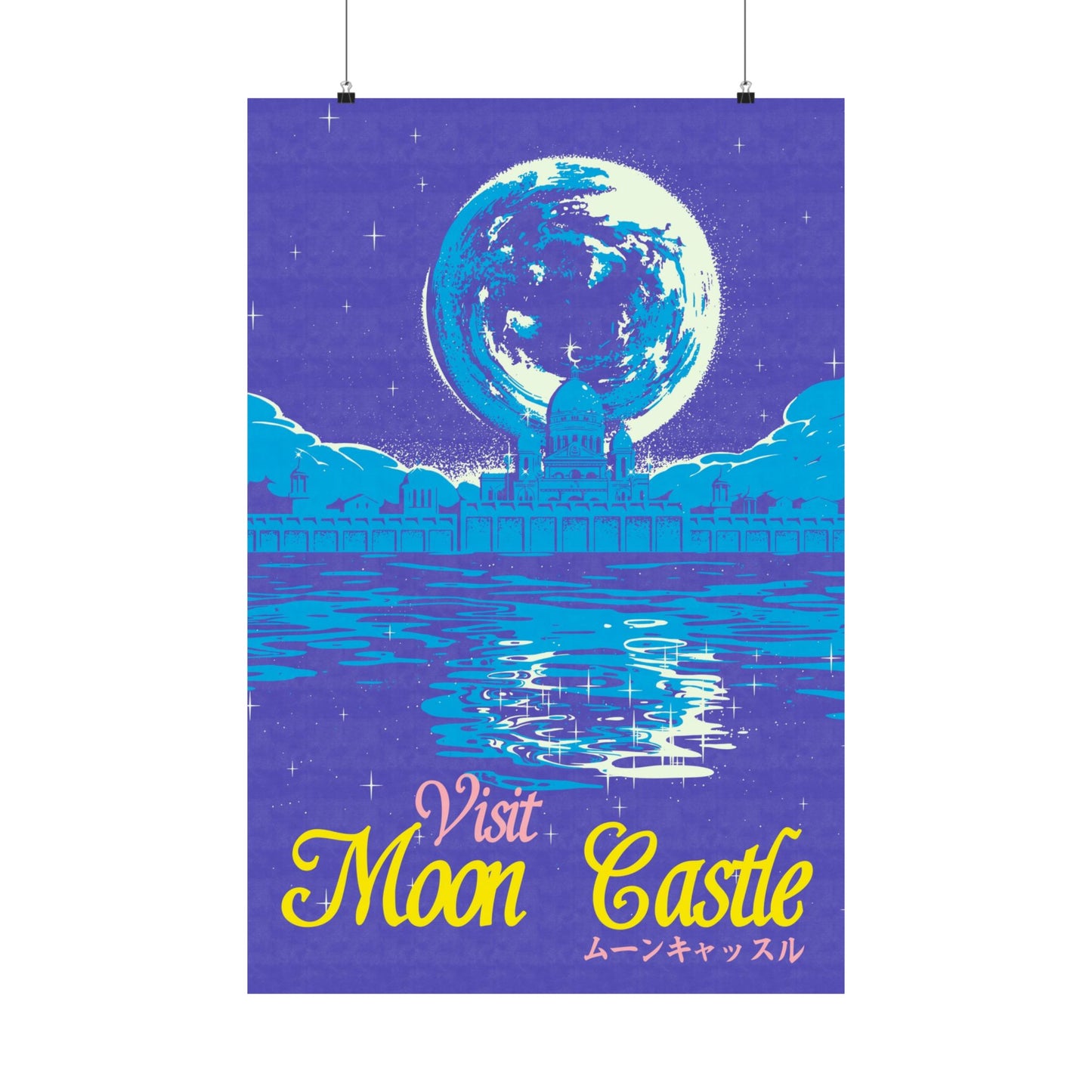 Visit Moon Castle Travel Poster