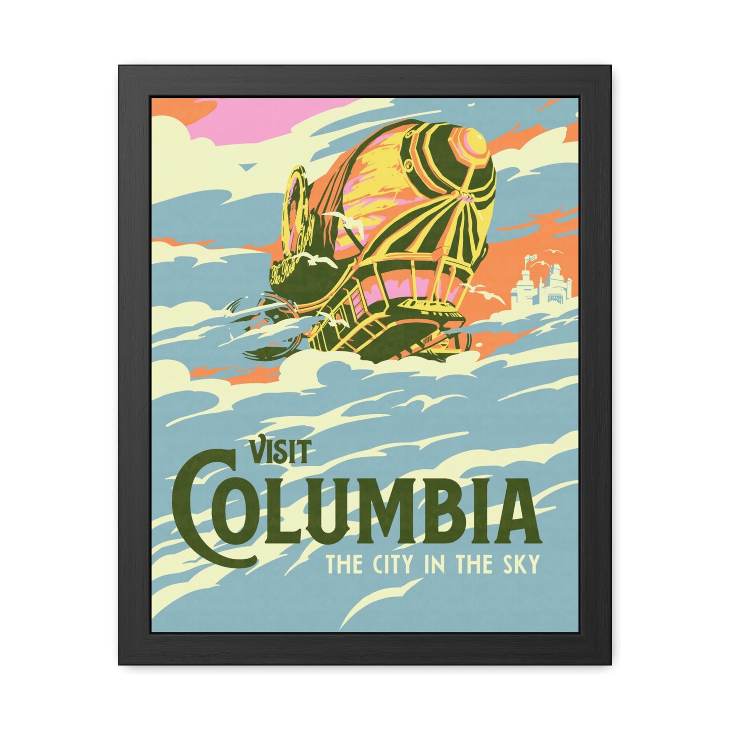 Visit Columbia Travel Poster (Framed)