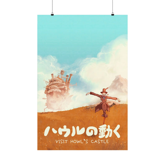 Visit Howls Castle Travel Poster