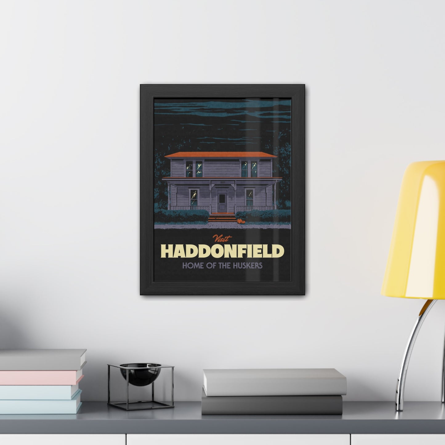 Visit Haddonfield Travel Poster (Framed)