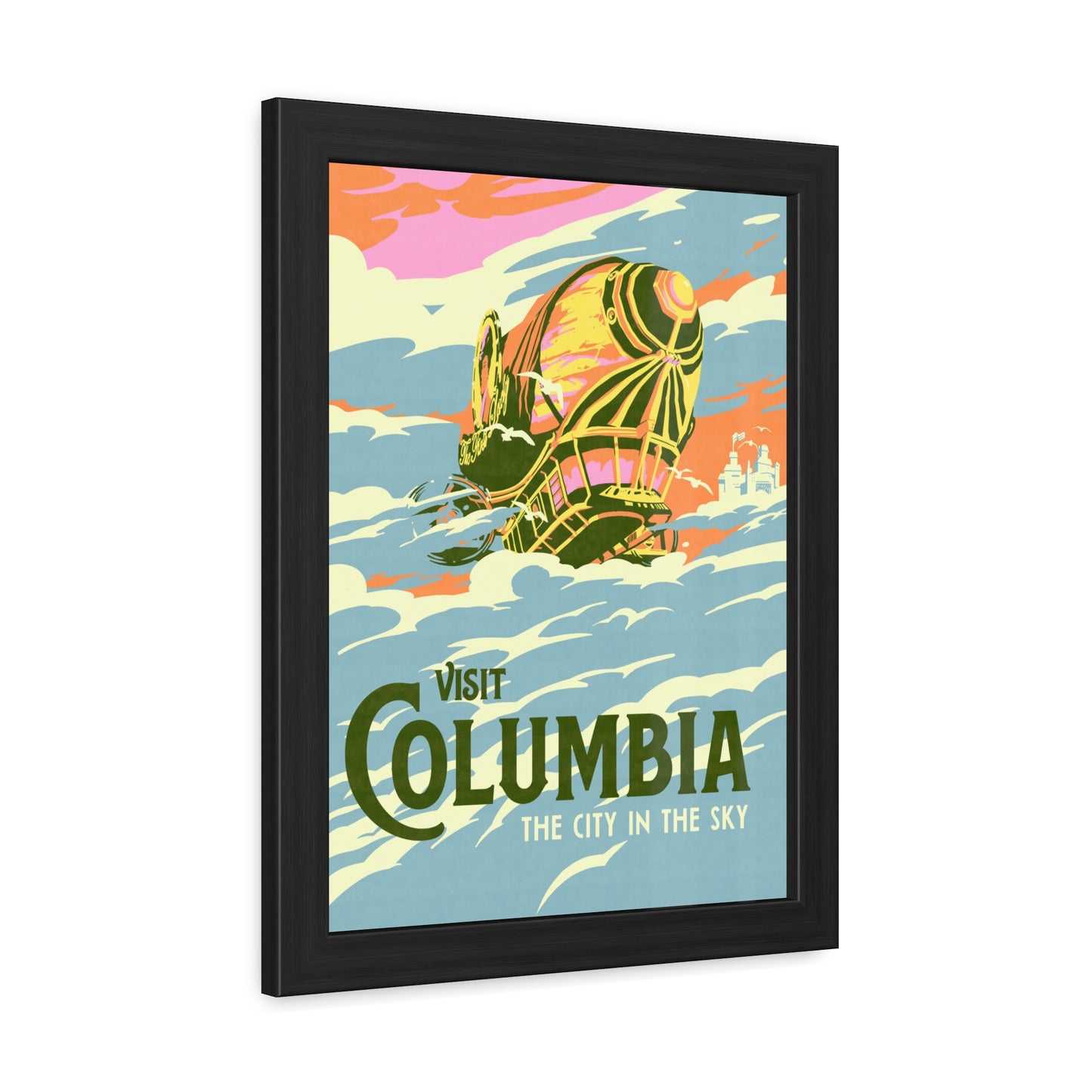 Visit Columbia Travel Poster (Framed)