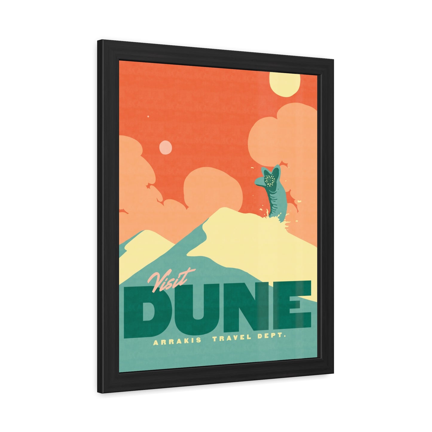 Visit Dune Travel Poster (Framed)