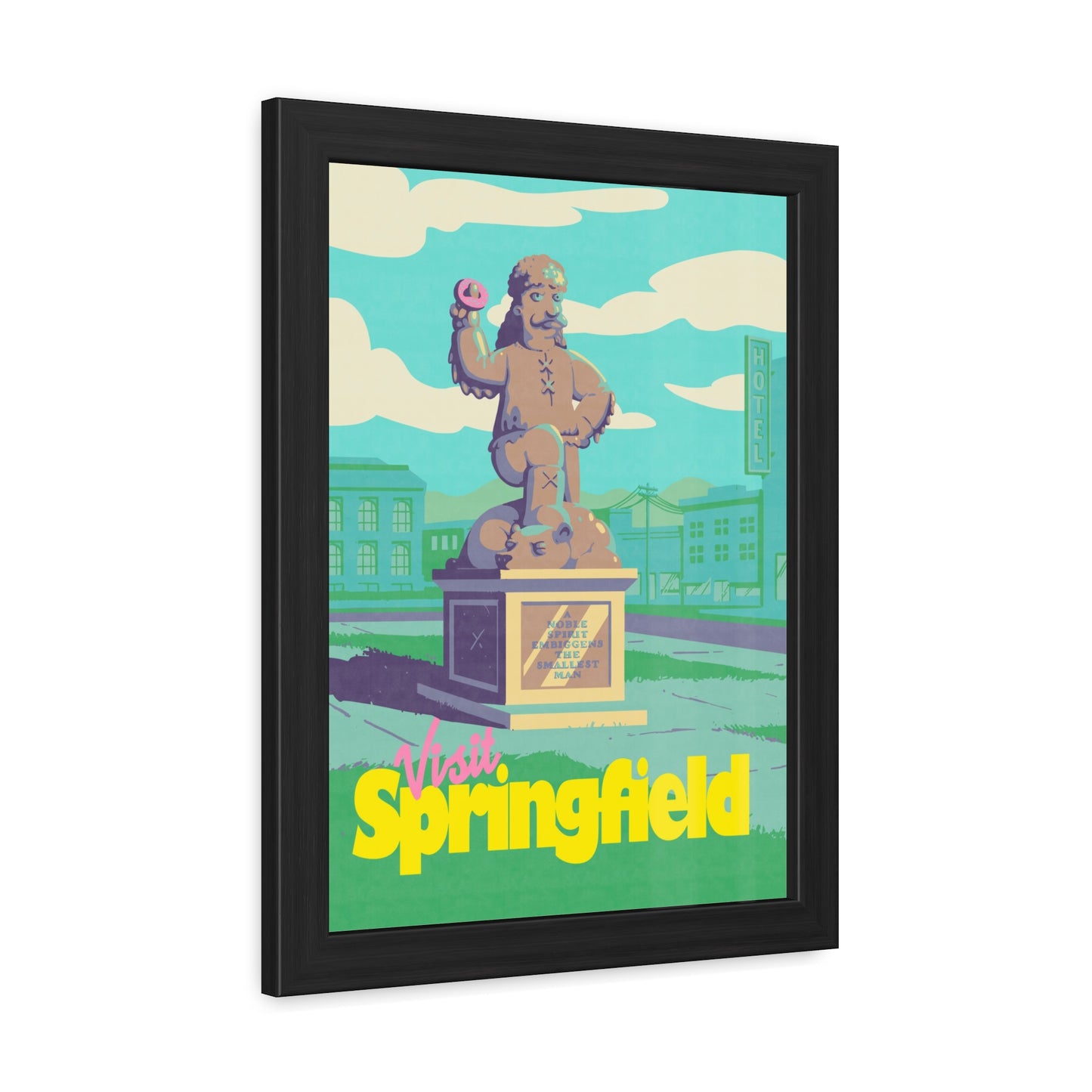 Visit Springfield Travel Poster (Framed)