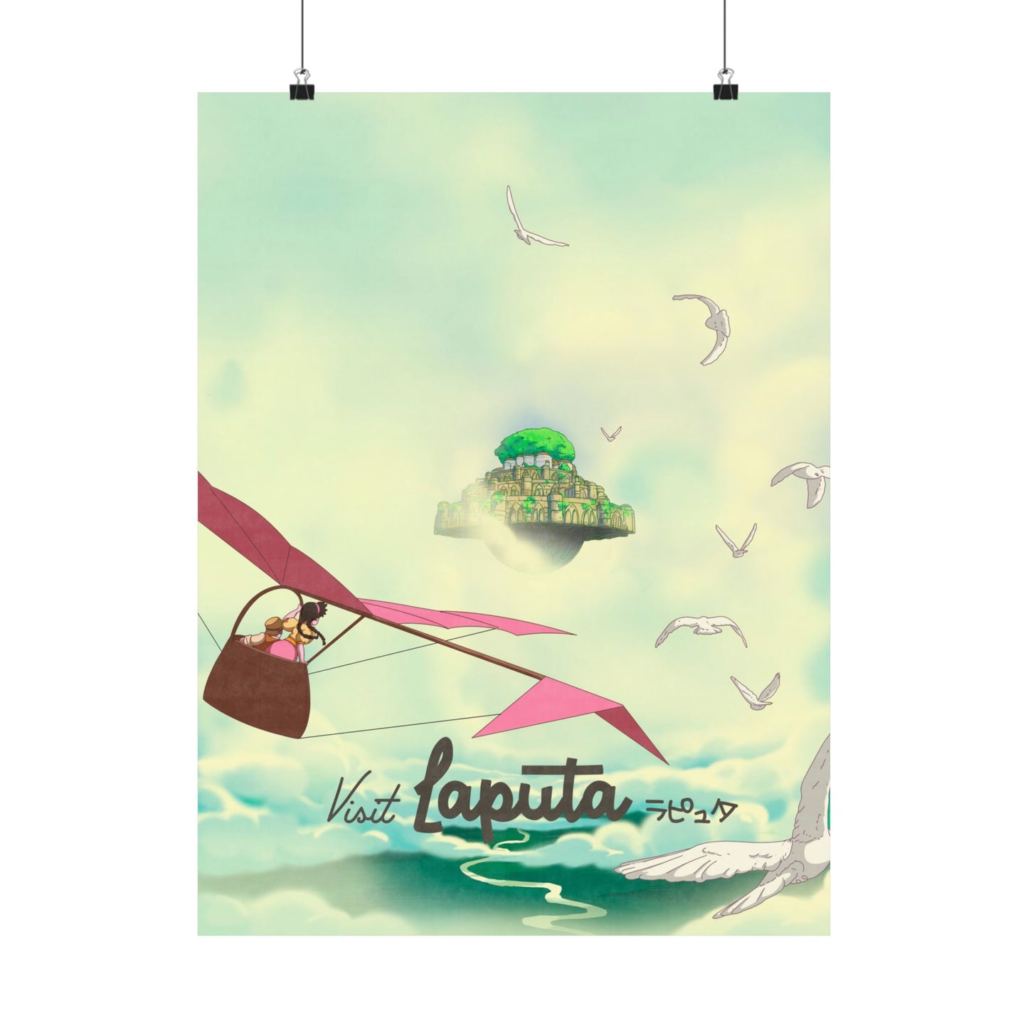 Visit Laputa Travel Poster