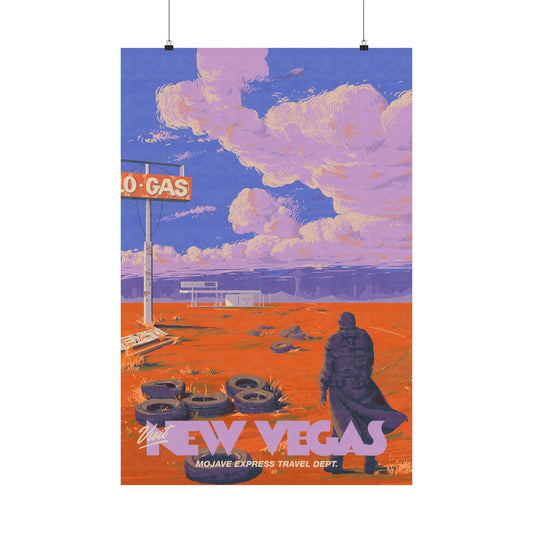 Visit New Vegas Travel Poster