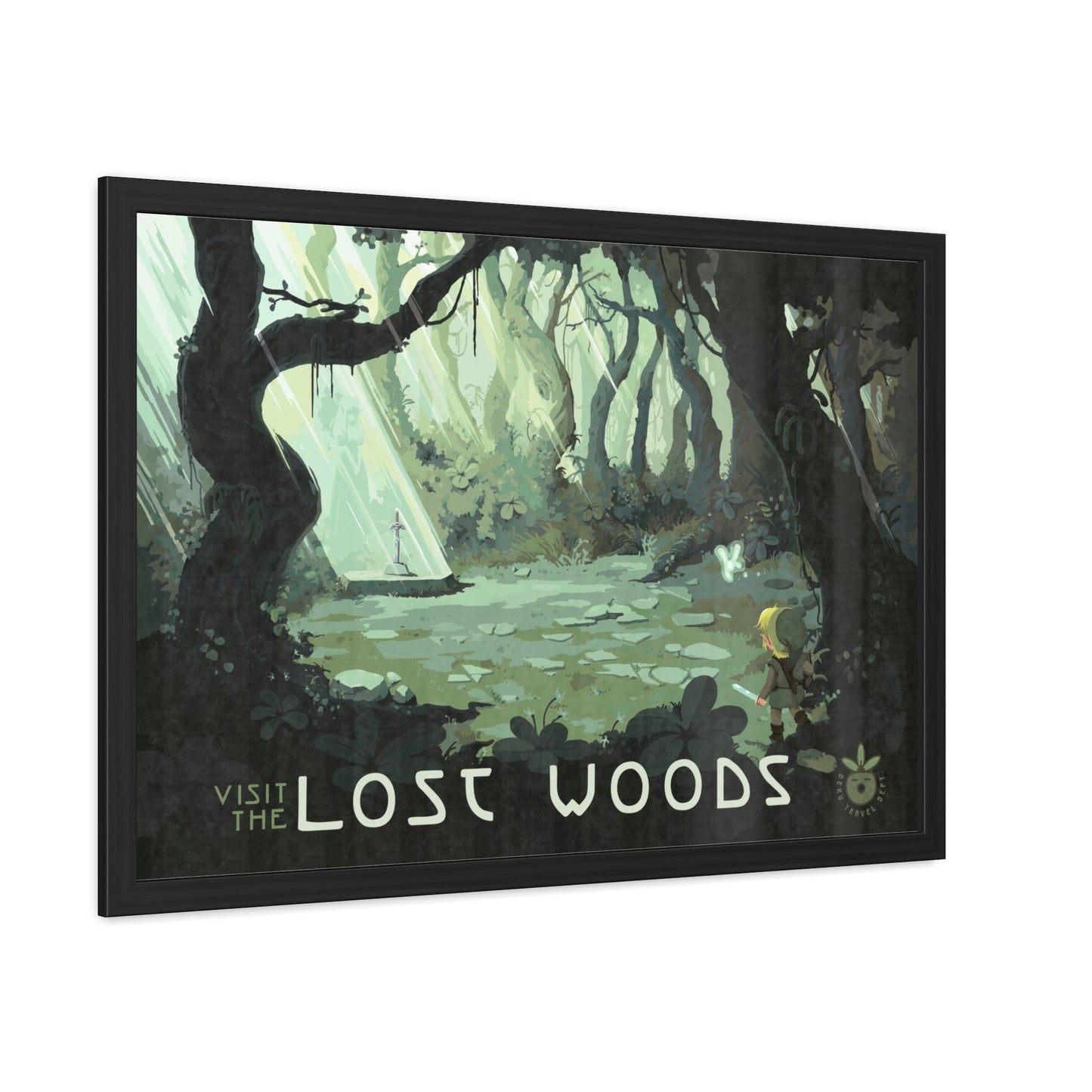 Visit Lost Woods Travel Poster (Framed)