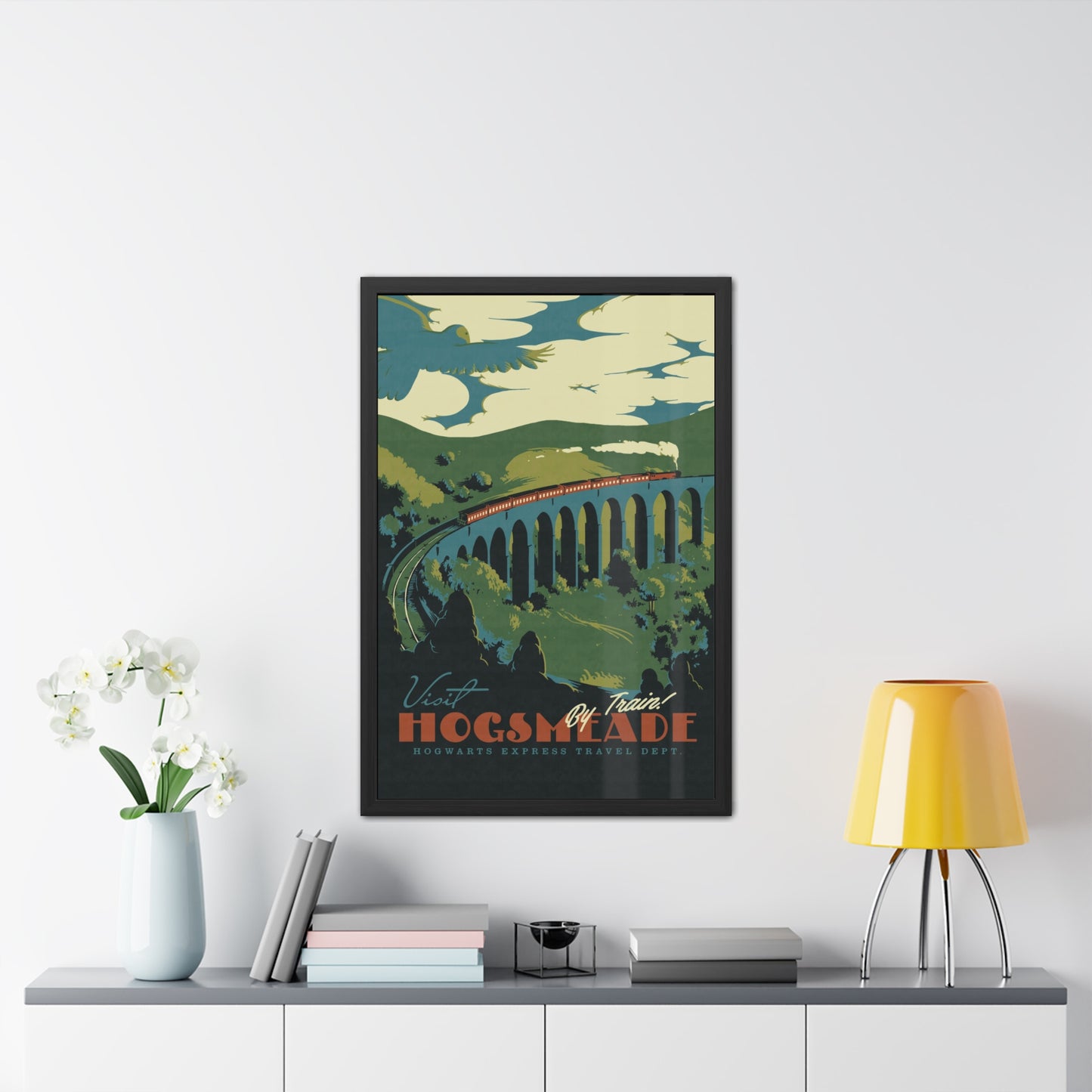 Visit Hogsmeade Travel Poster (Framed)