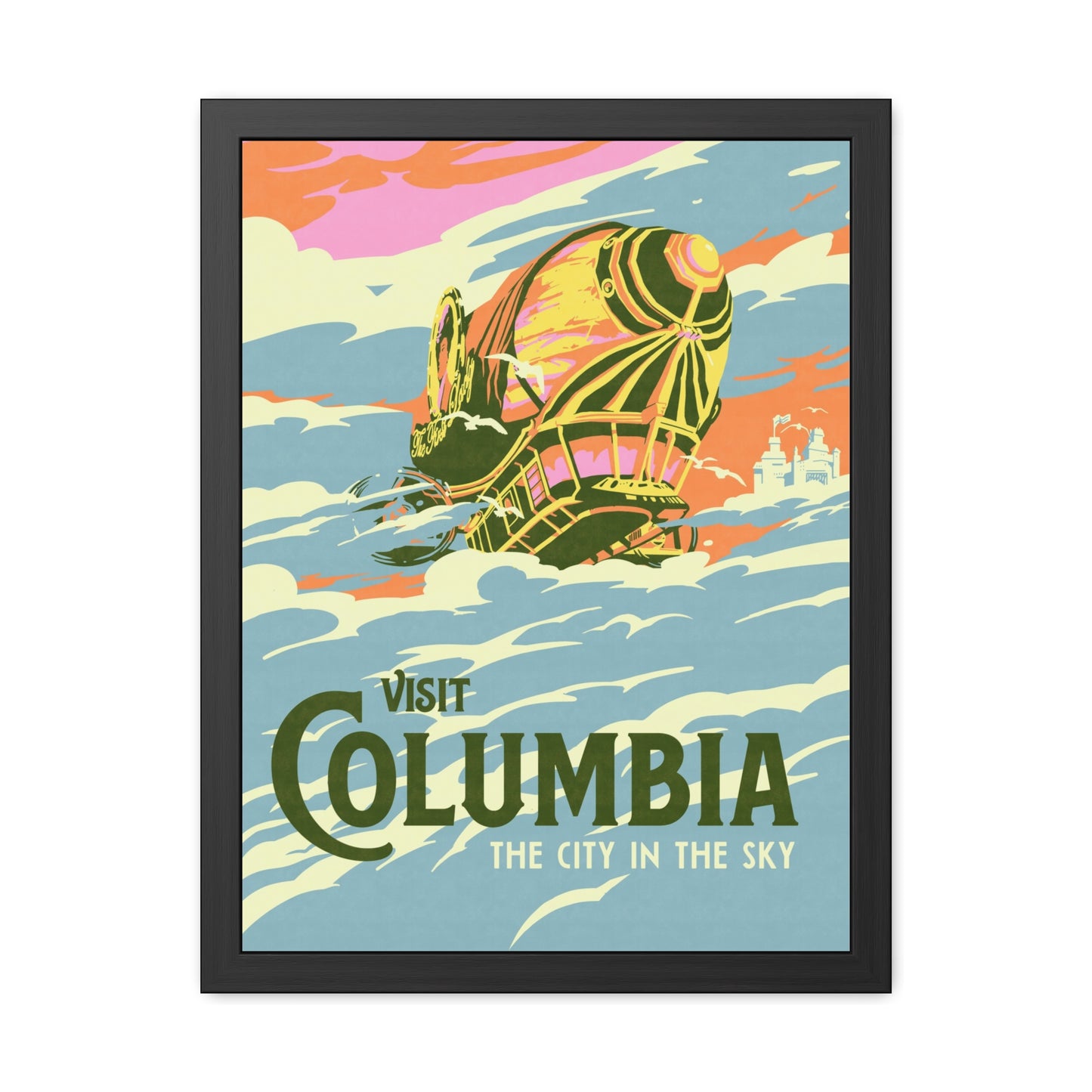 Visit Columbia Travel Poster (Framed)