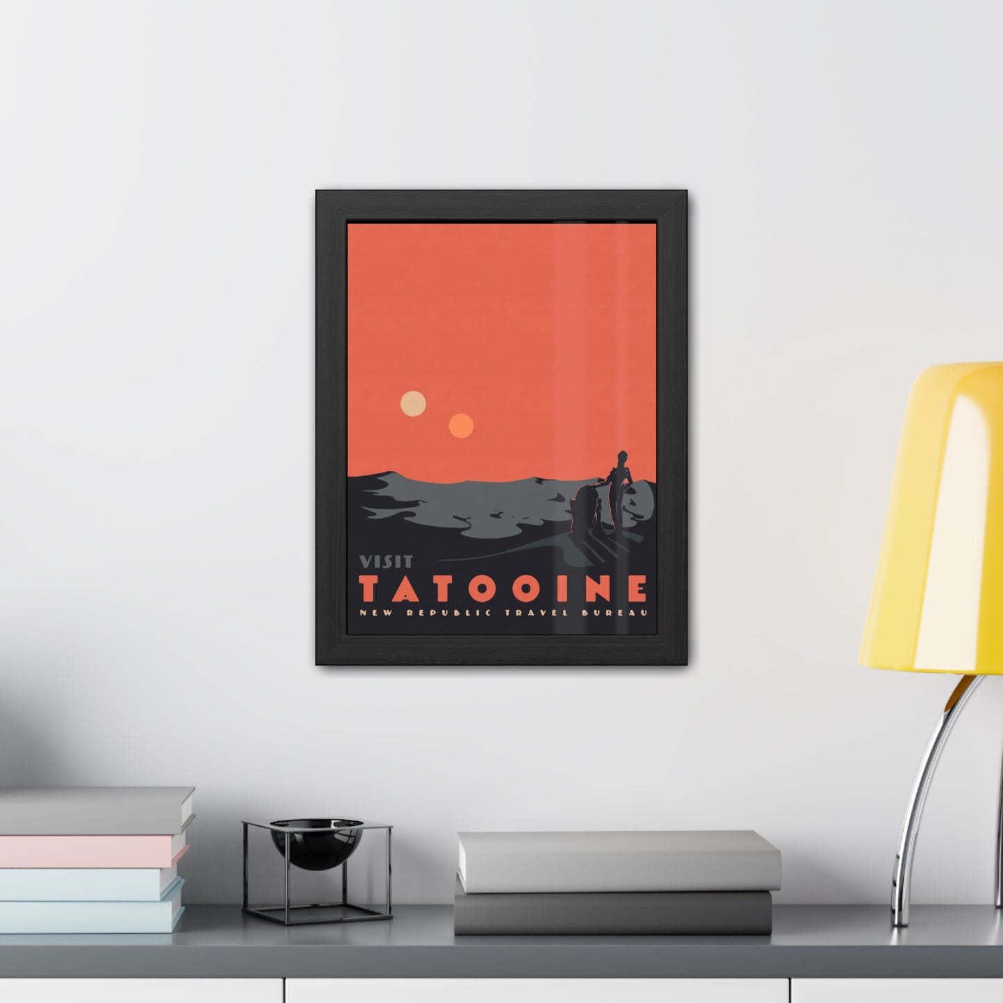 Visit Tatooine Travel Poster (Framed)