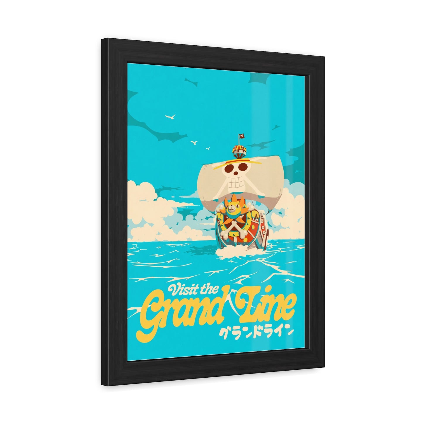 Visit The Grand Line Travel Poster (Framed)