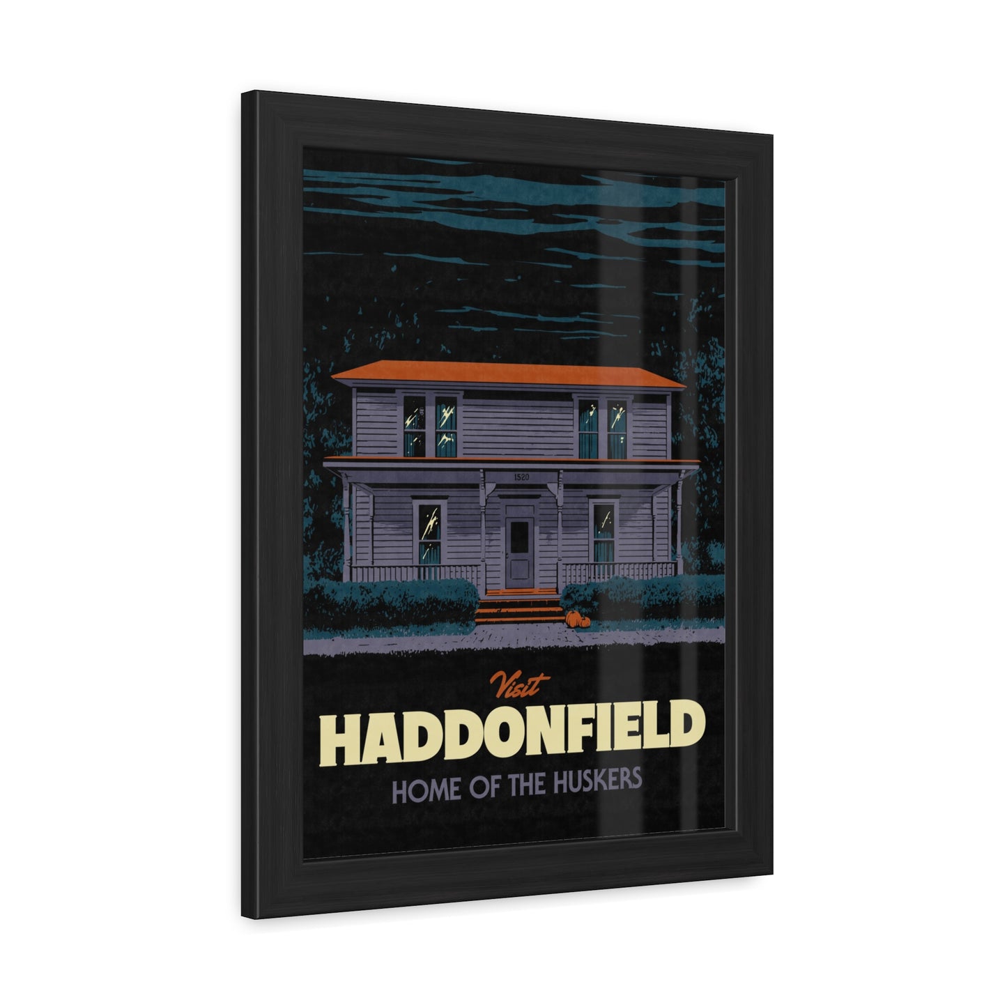 Visit Haddonfield Travel Poster (Framed)