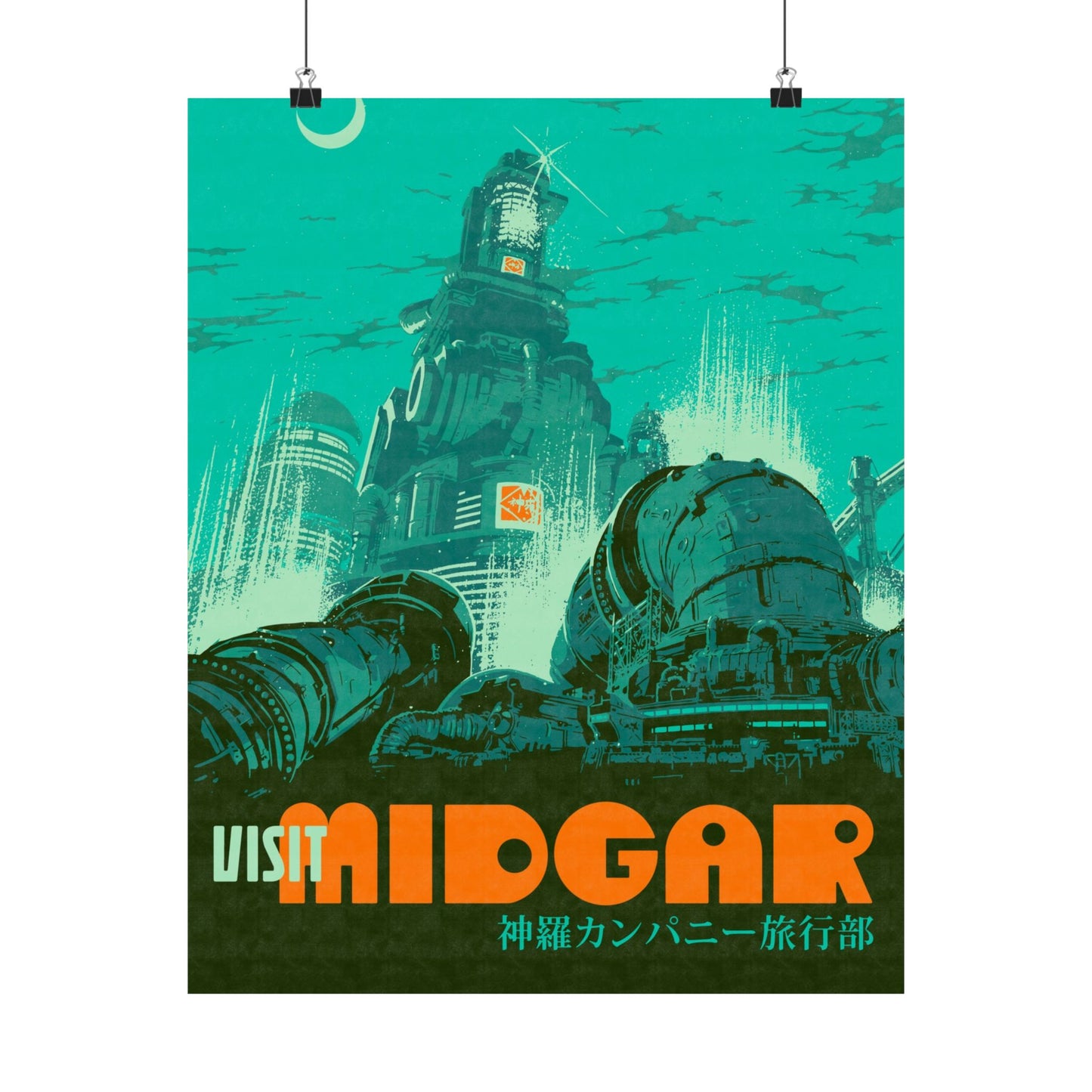 Visit Midgar Travel Poster