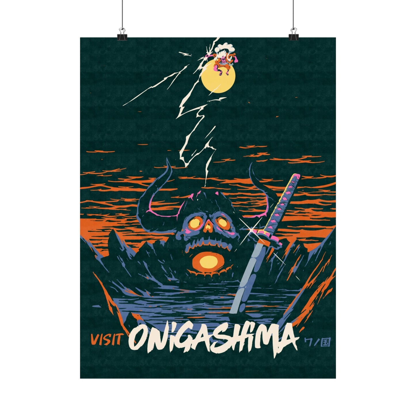 Visit Onigashima Travel Poster