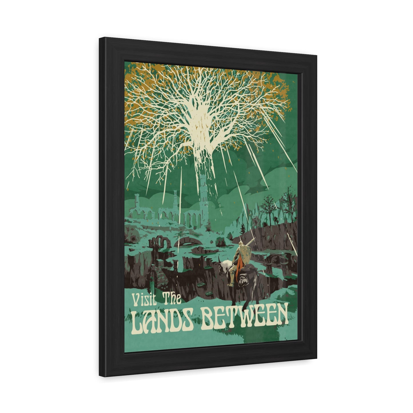 Visit The Lands Between Travel Poster (Framed)