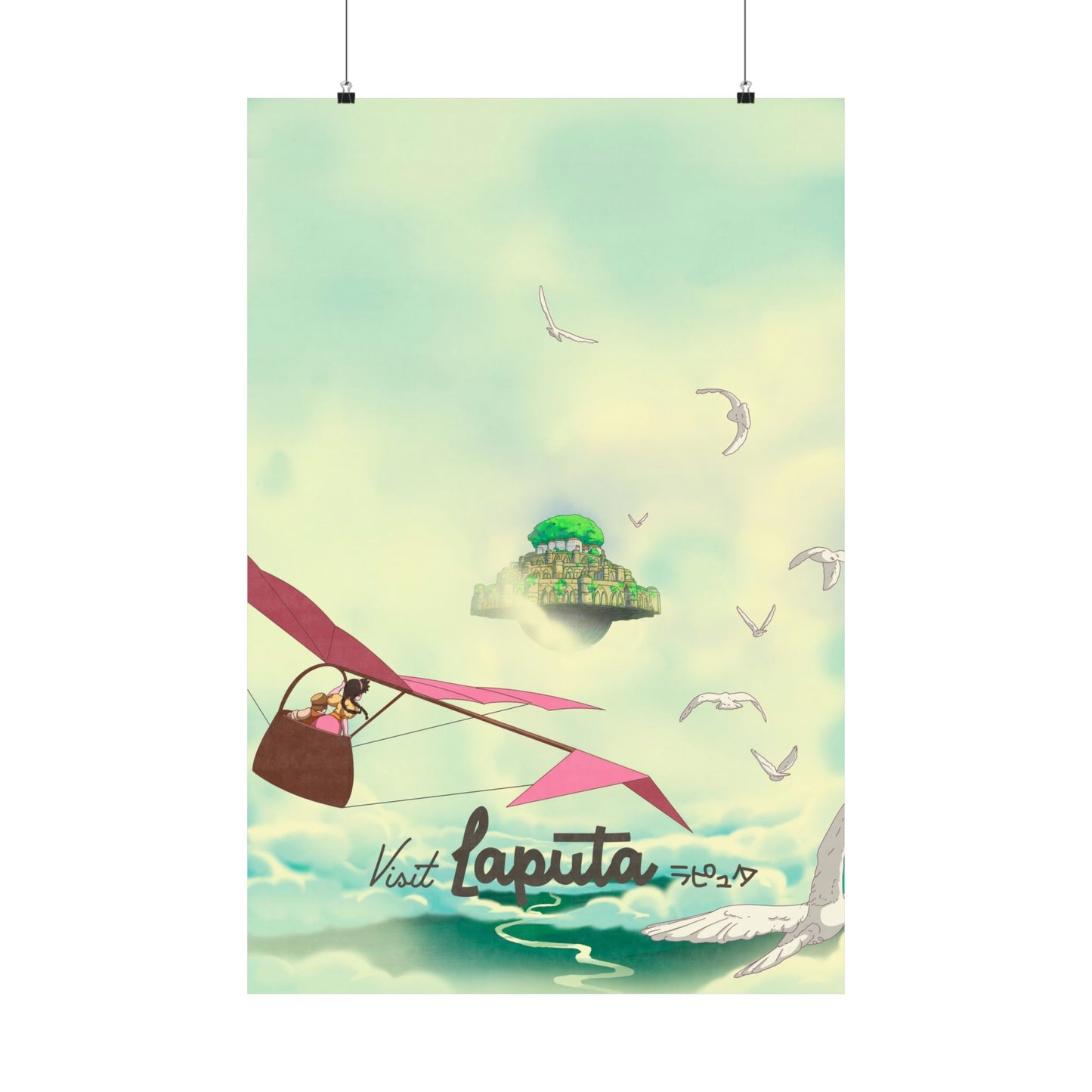 Visit Laputa Travel Poster