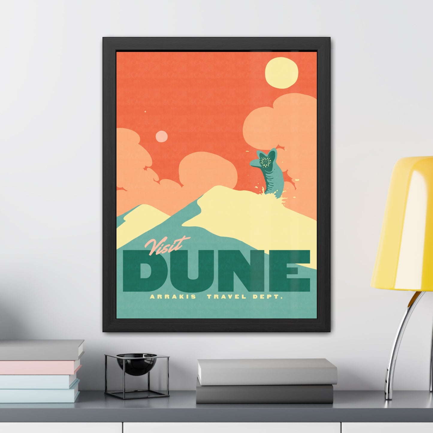 Visit Dune Travel Poster (Framed)