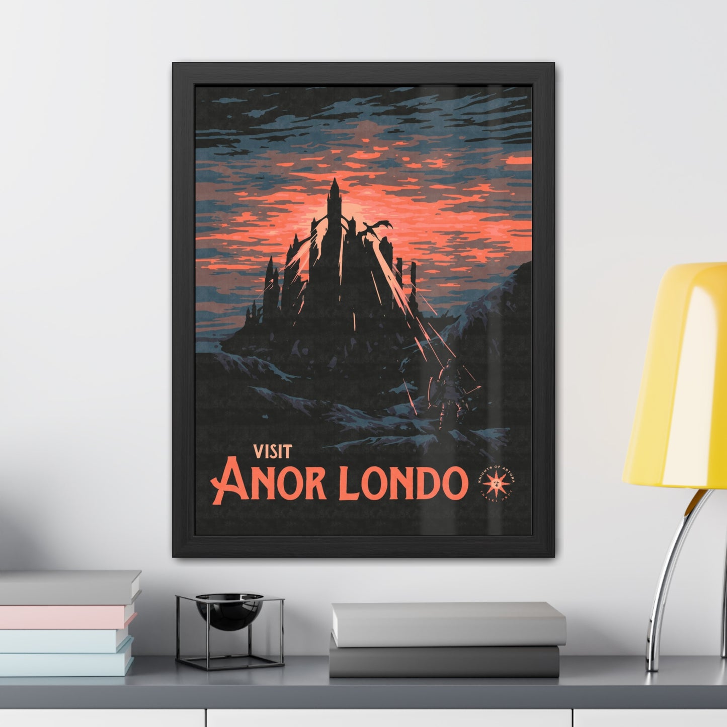 Visit Anor Londo Travel Poster (Framed)