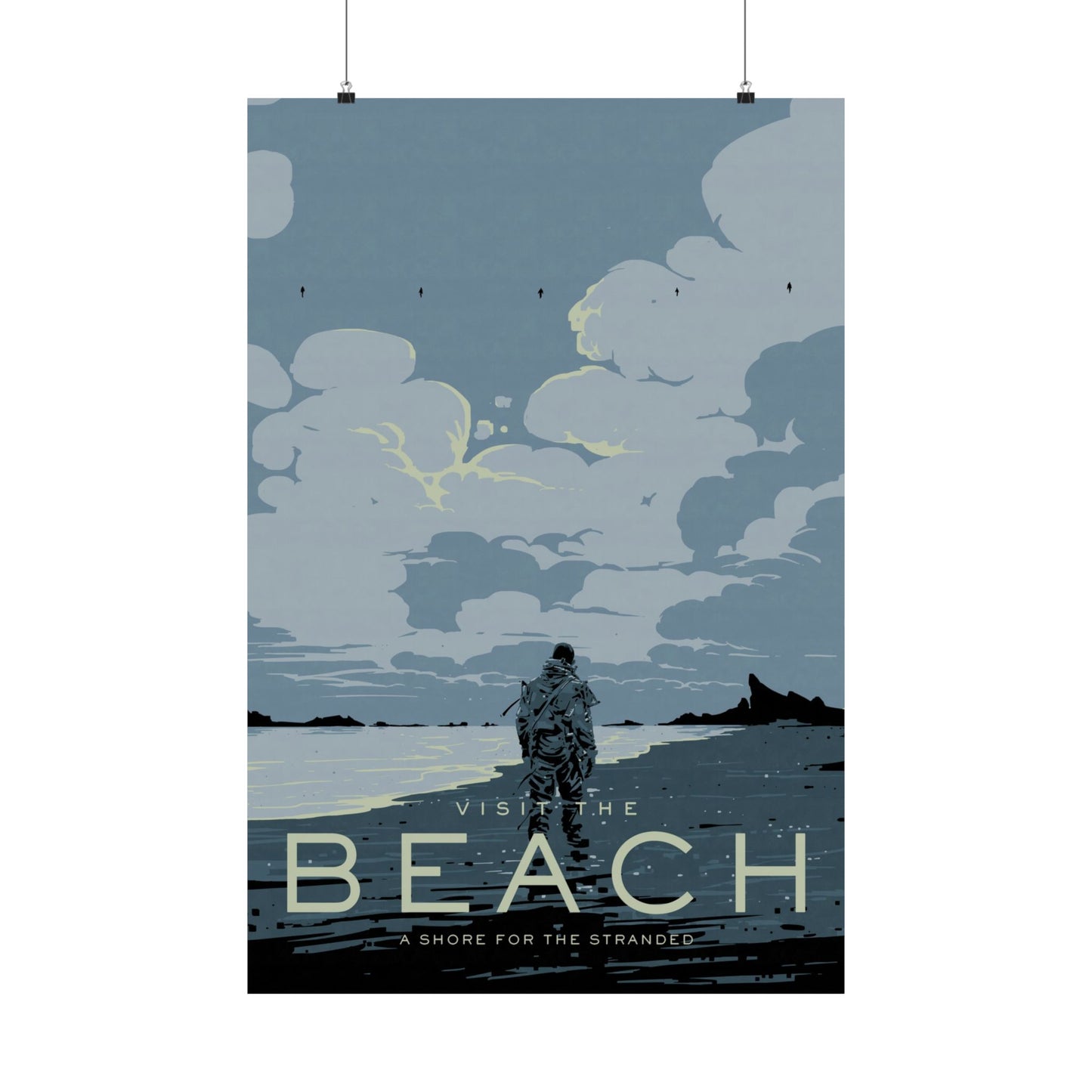 Visit The Beach Travel Poster