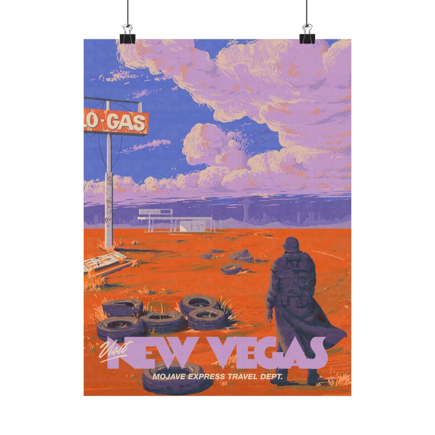Visit New Vegas Travel Poster