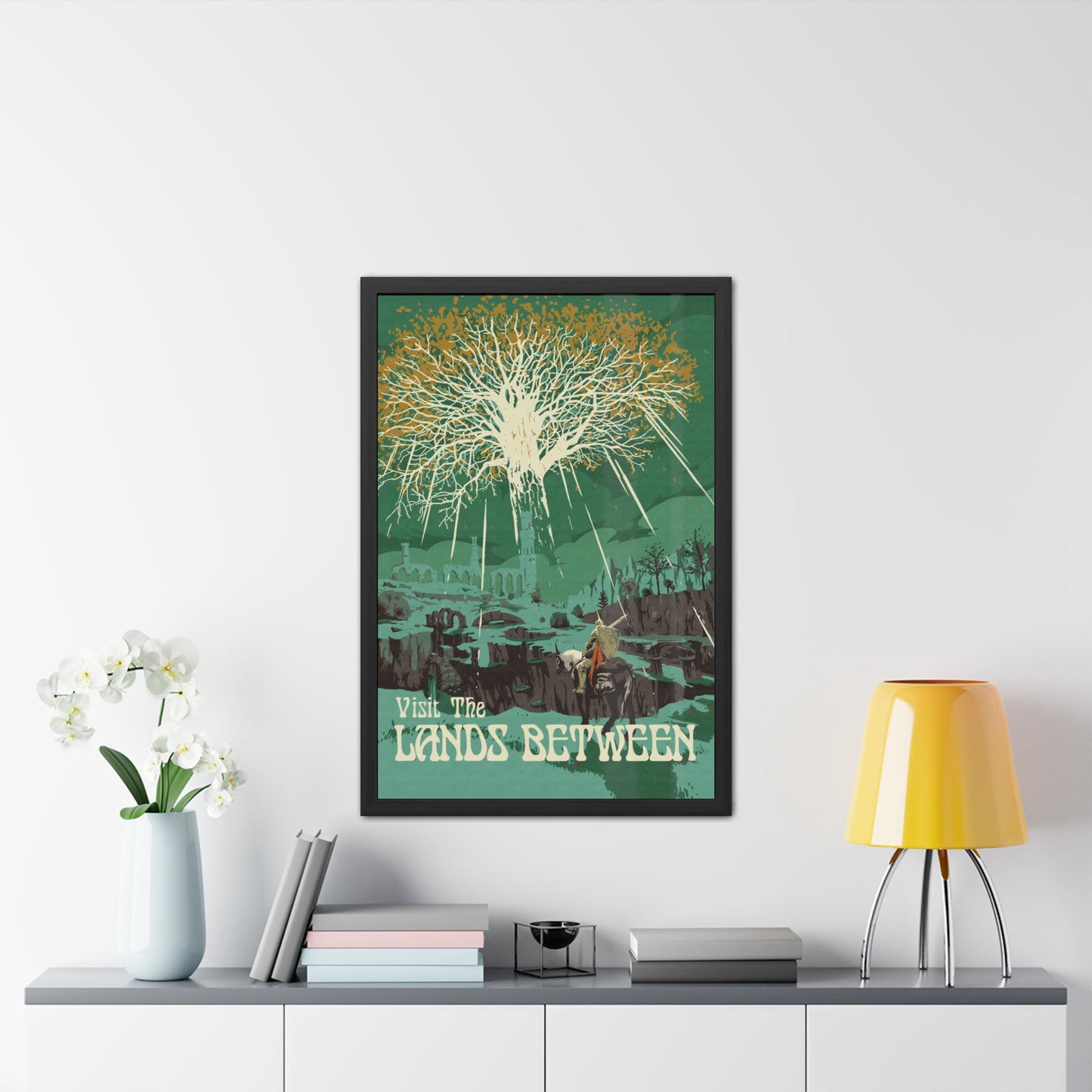 Visit The Lands Between Travel Poster (Framed)