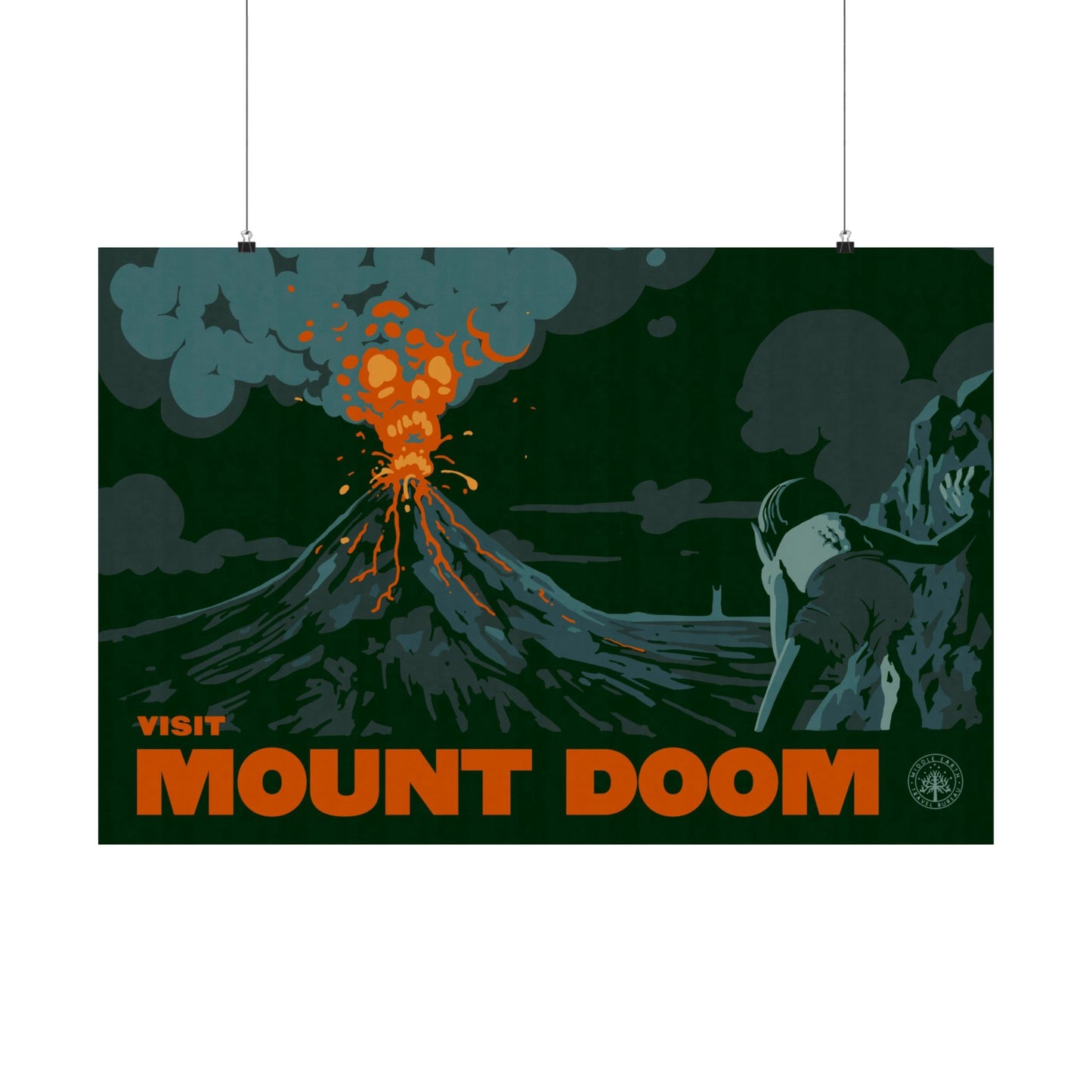Visit Mount Doom Travel Poster