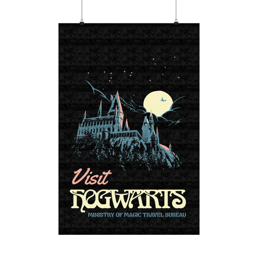 Visit Hogwarts Travel Poster