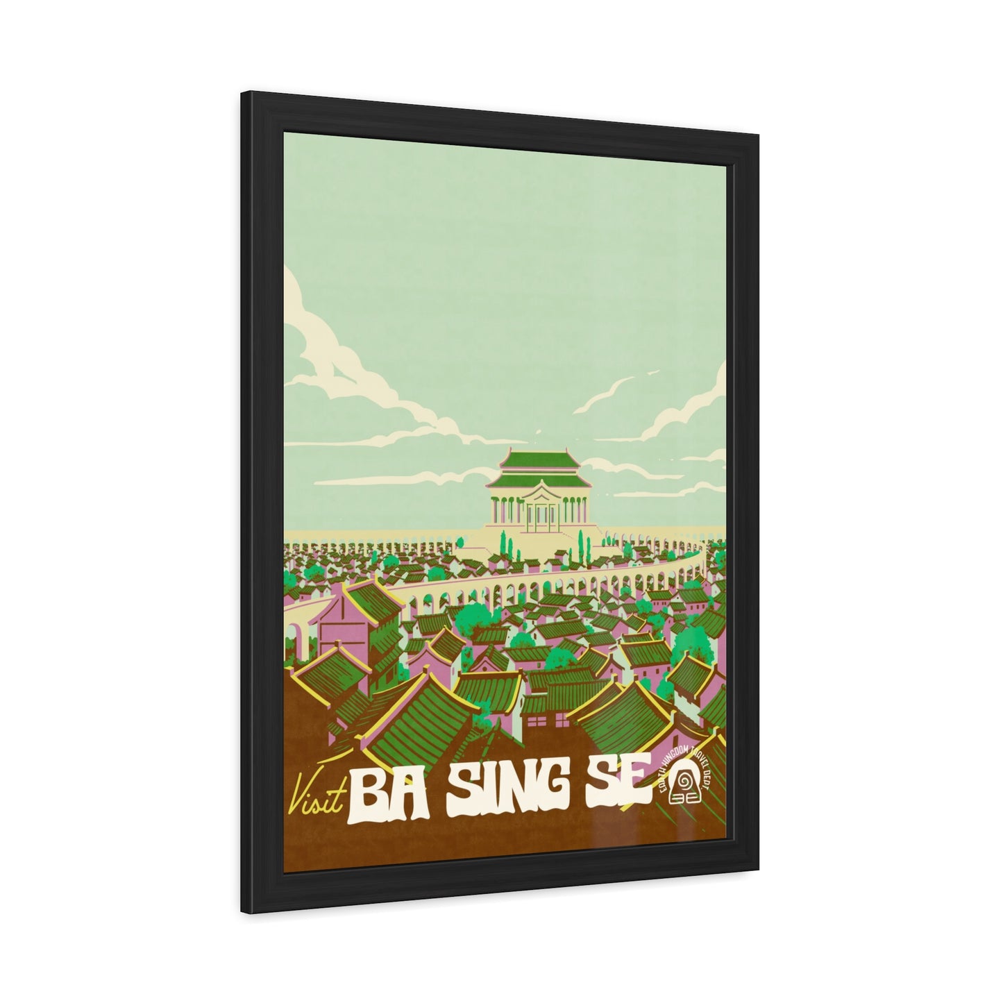Visit Ba Sing Se Travel Poster (Framed)