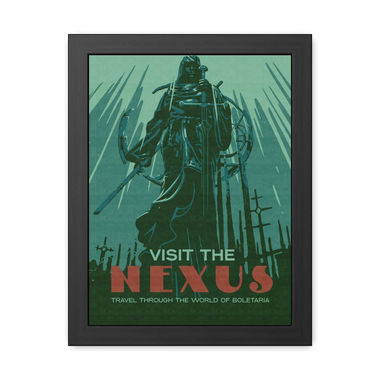 Visit The Nexus Travel Poster (Framed)