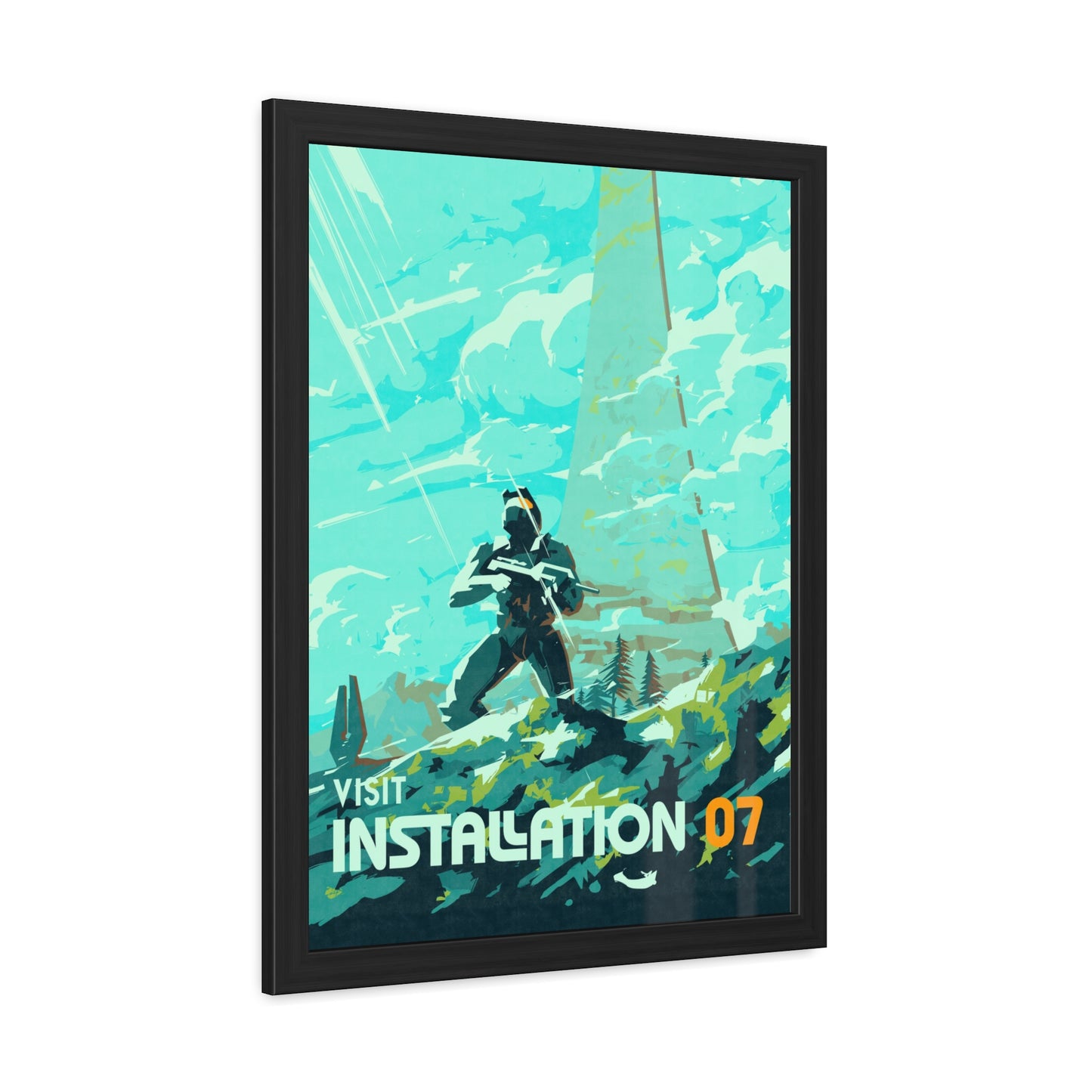 Visit Instalation 07 Travel Poster (Framed)