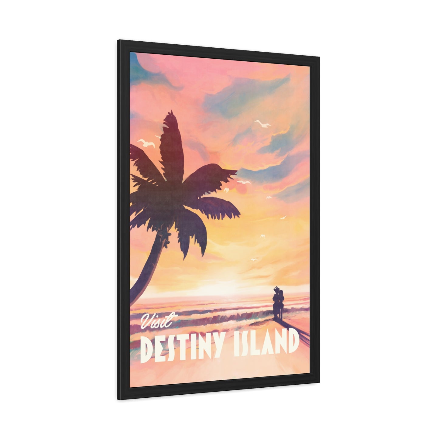 Visit Destiny Island Travel Poster (Framed)