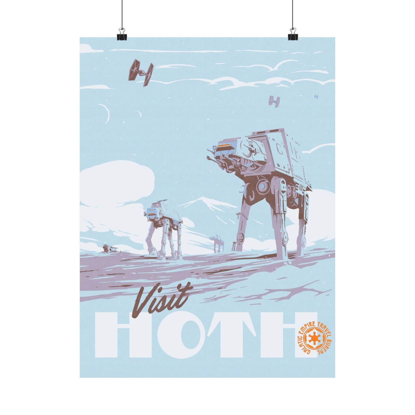 Visit Hoth Travel Poster