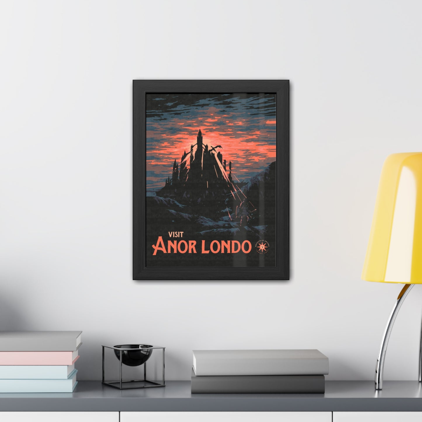 Visit Anor Londo Travel Poster (Framed)