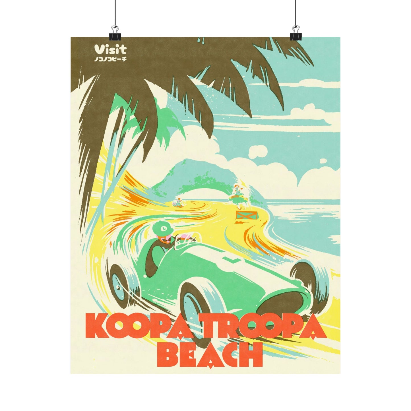 Visit Kart Beach Travel Poster