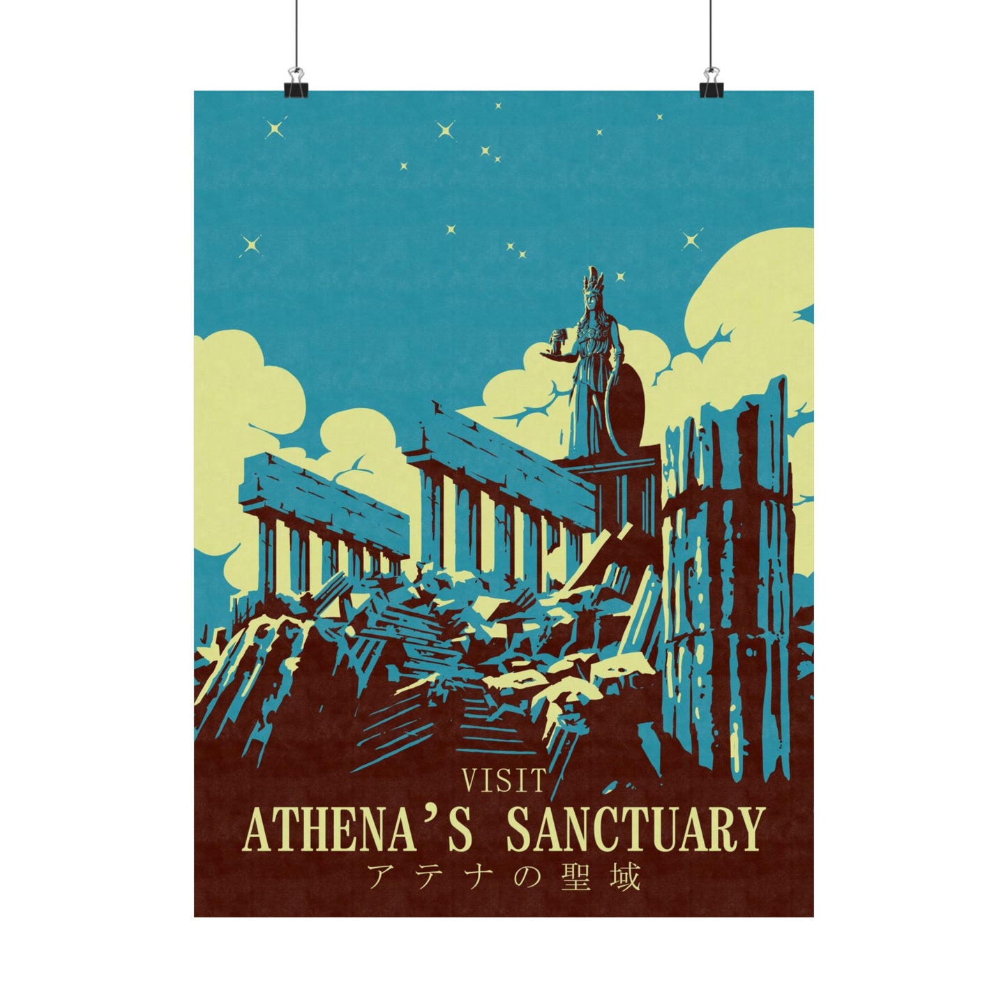 Visit Athenas Sanctuary Travel Poster