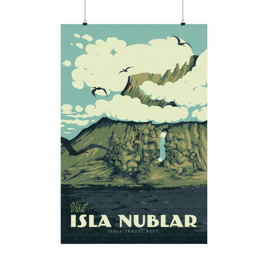 Visit Isla Nublar Travel Poster