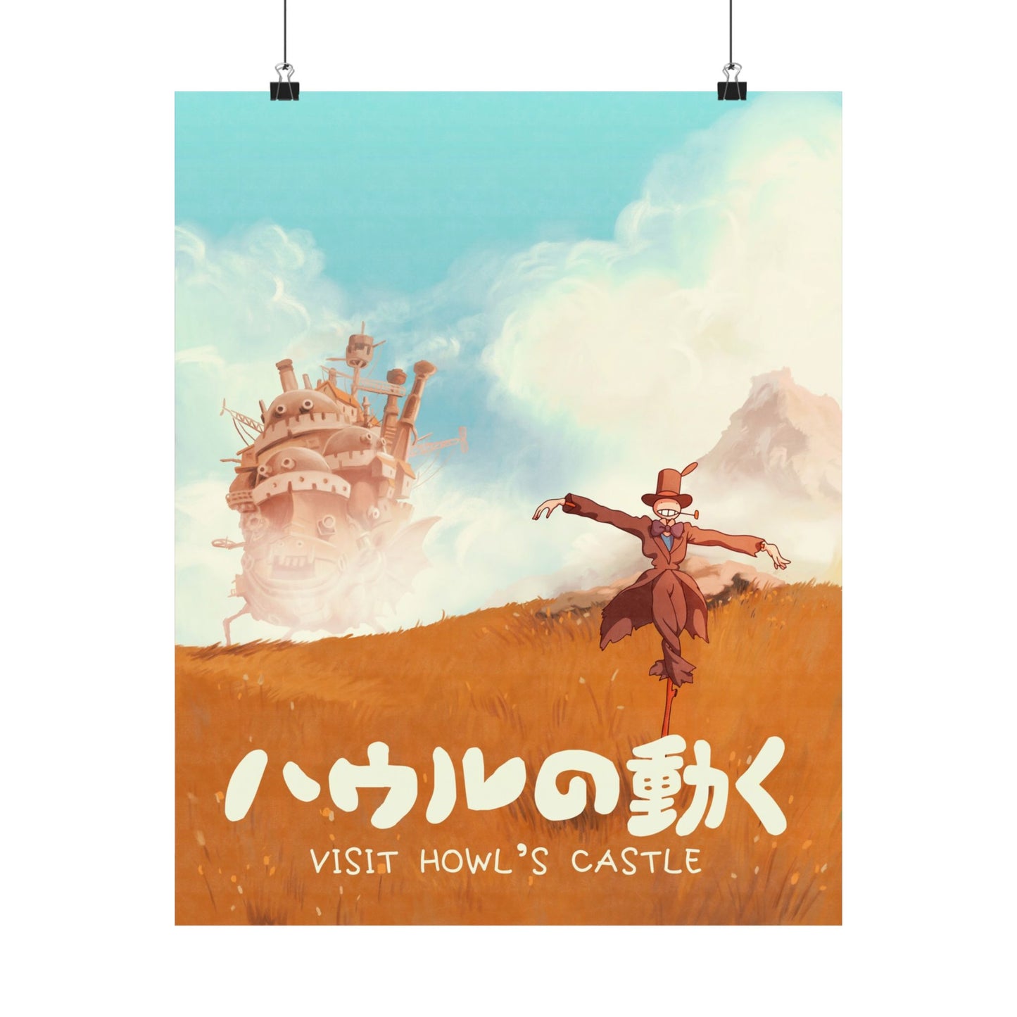 Visit Howls Castle Travel Poster