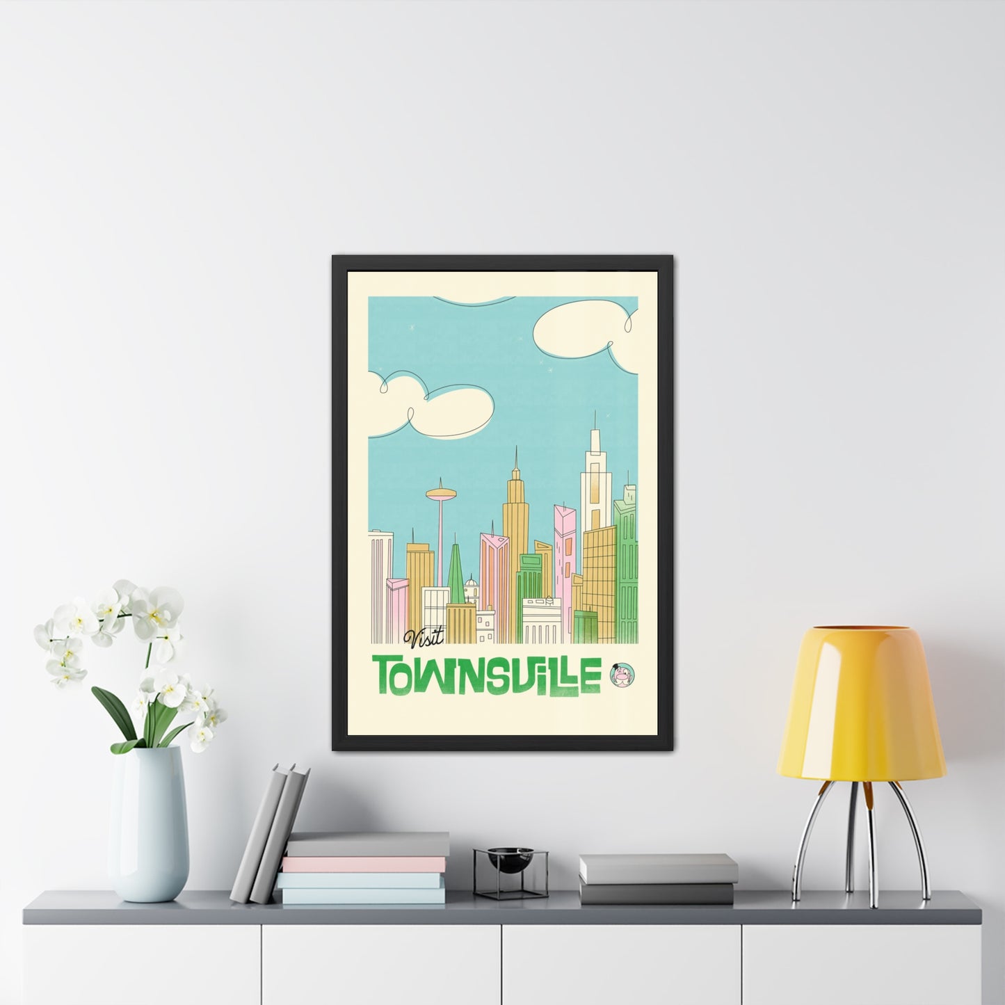Visit Townsville Travel Poster (Framed)