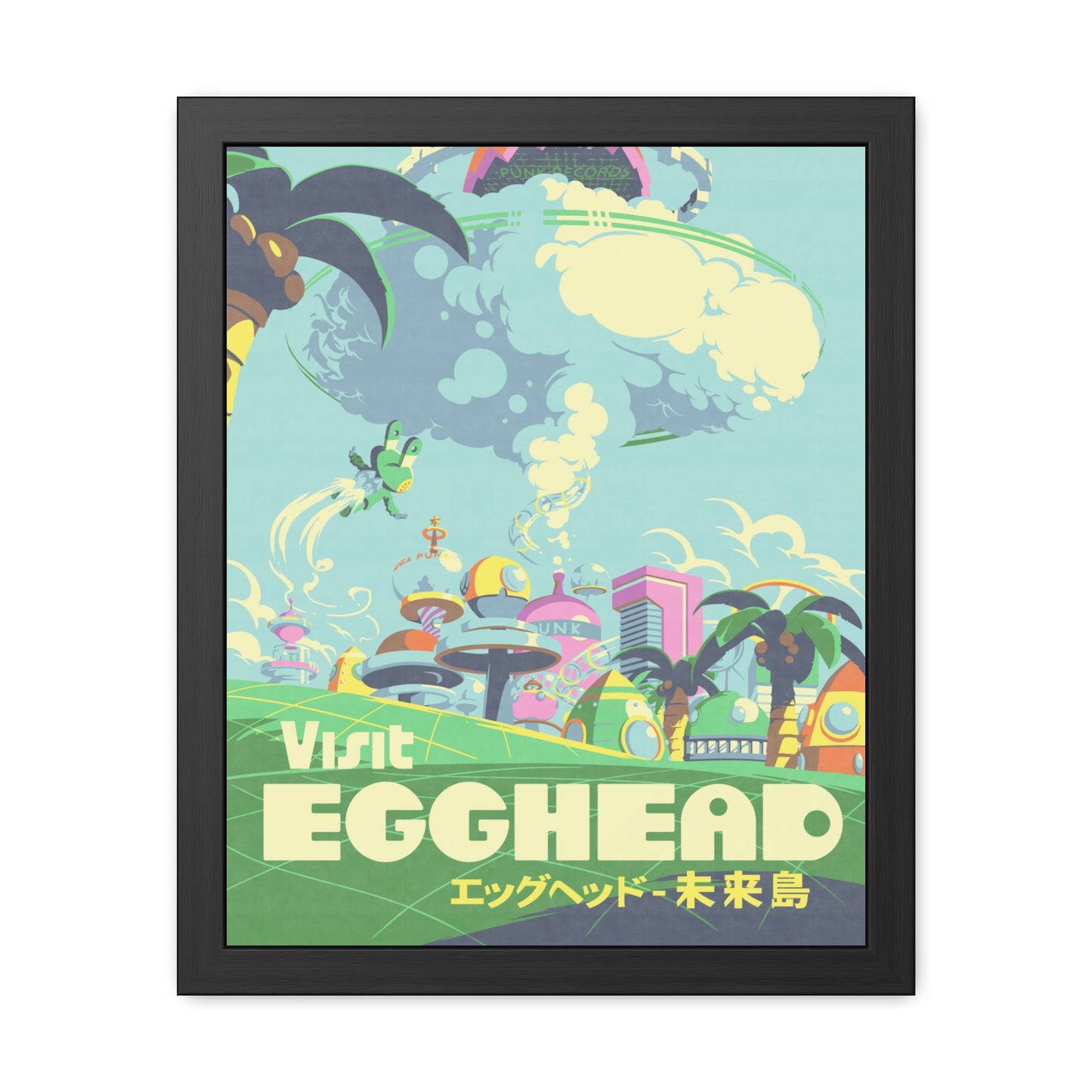 Visit Egghead Travel Poster (Framed)