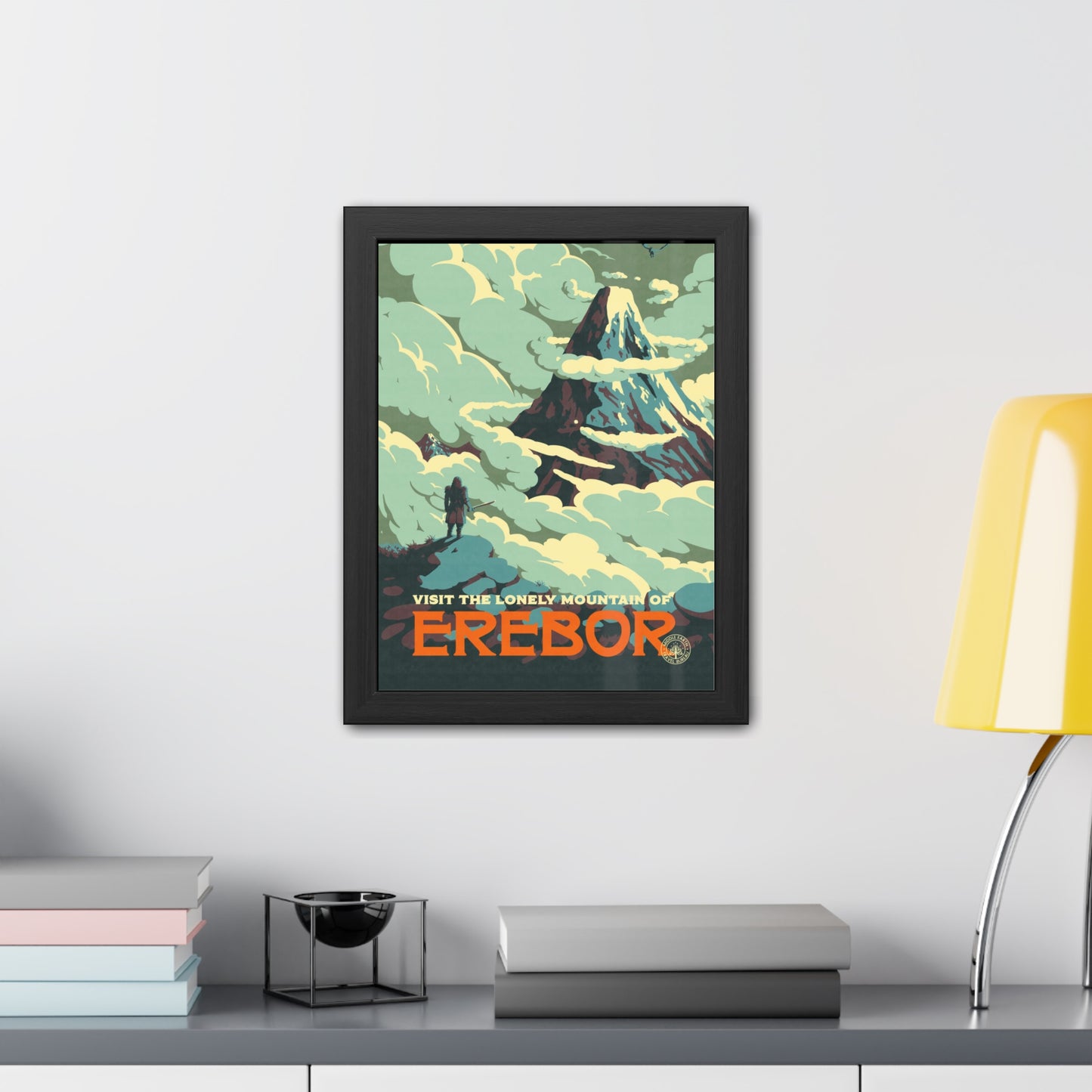 Visit Erebor Travel Poster (Framed)