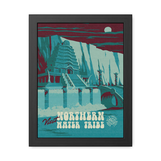 Visit Northern Water Tribe Travel Poster (Framed)