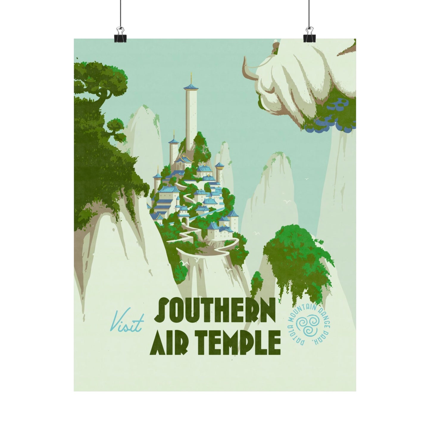 Visit Southern Air Temple Travel Poster