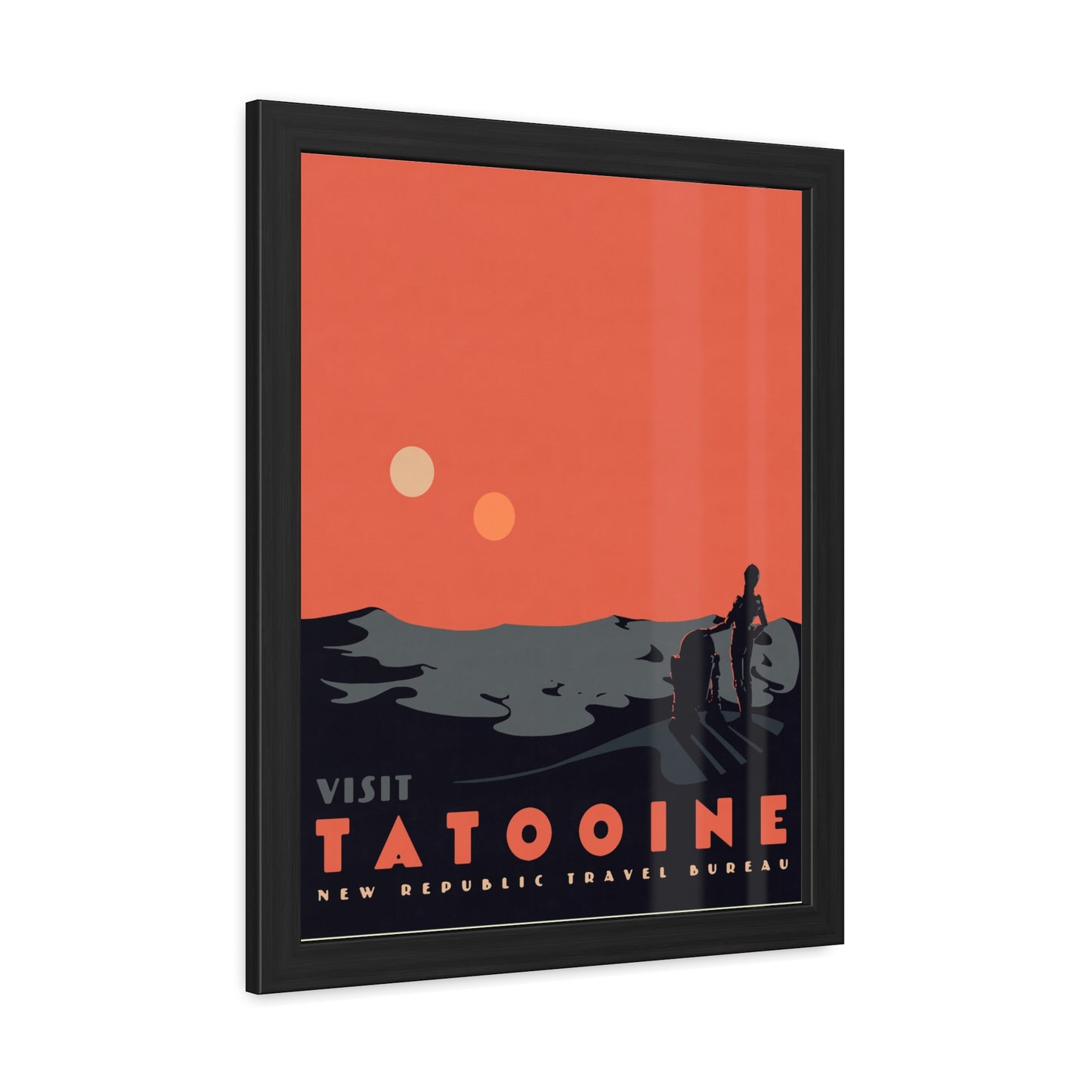 Visit Tatooine Travel Poster (Framed)