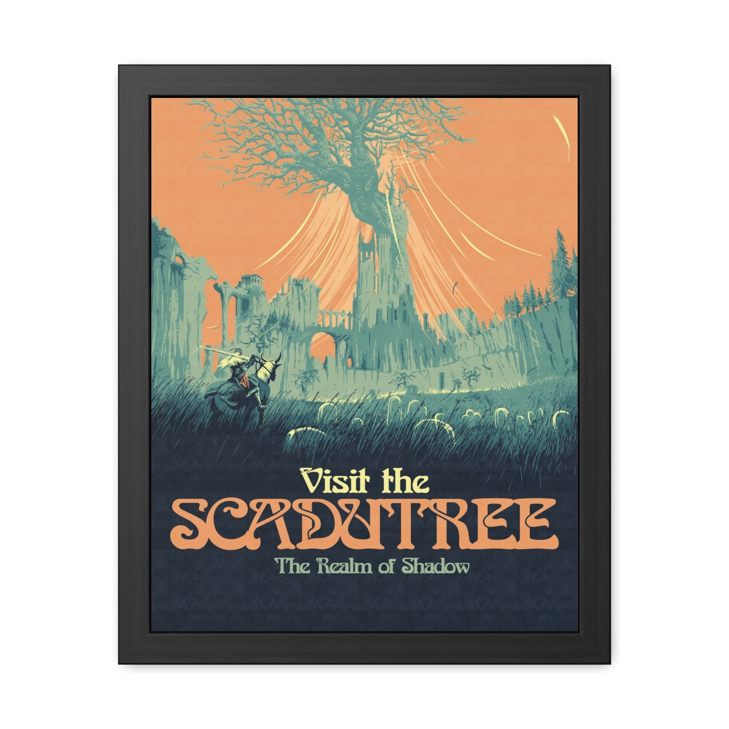 Visit The Scadutree Travel Poster (Framed)