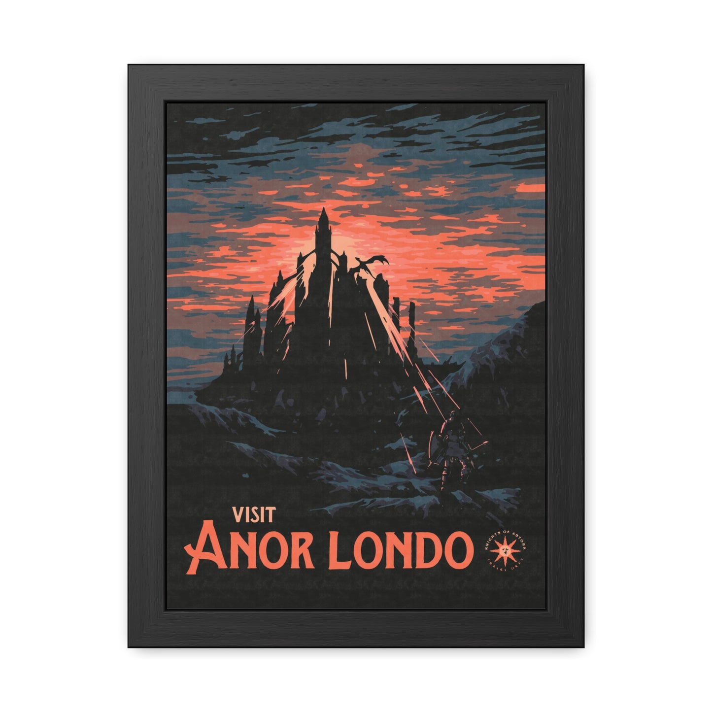 Visit Anor Londo Travel Poster (Framed)