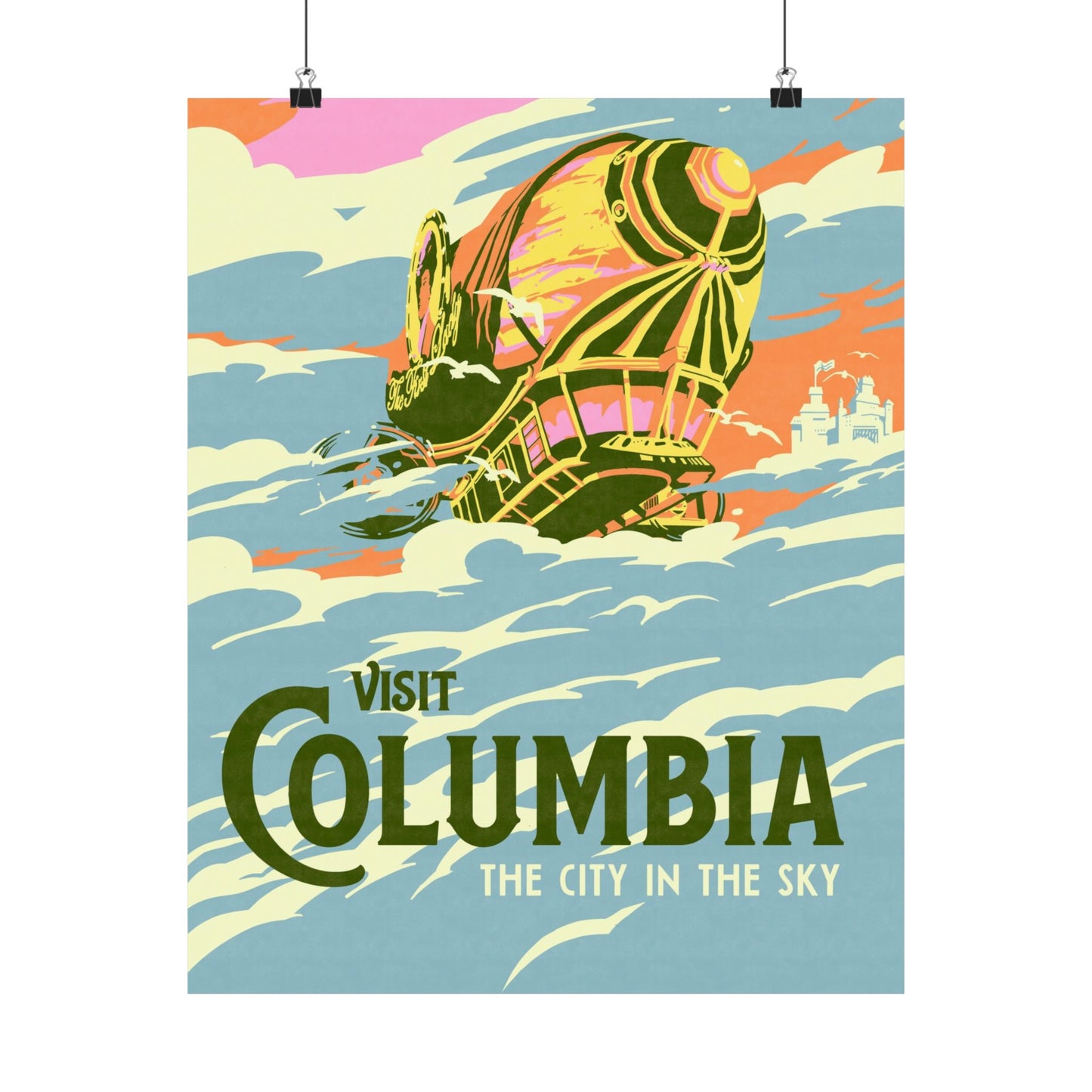 Visit Columbia Travel Poster