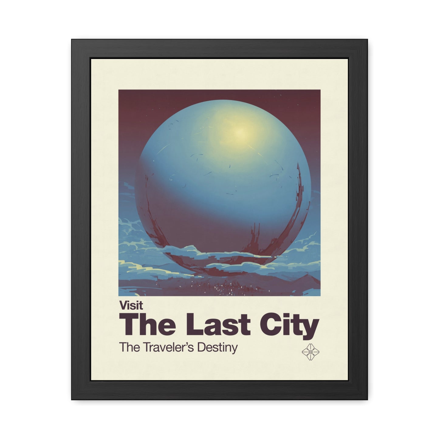 Visit The Last City Travel Poster (Framed)